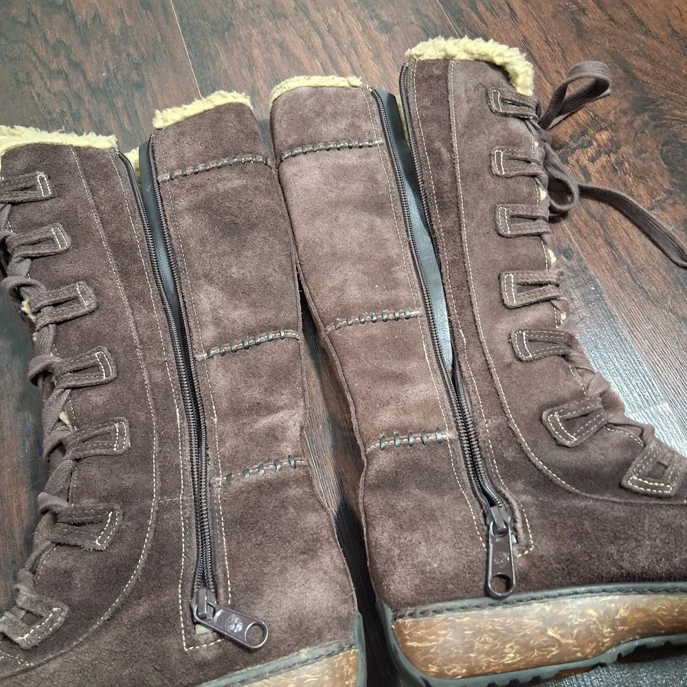 Timberland Earth Keepers Granby Brown Lined Suede‎ boots Waterproof Women's 7 M